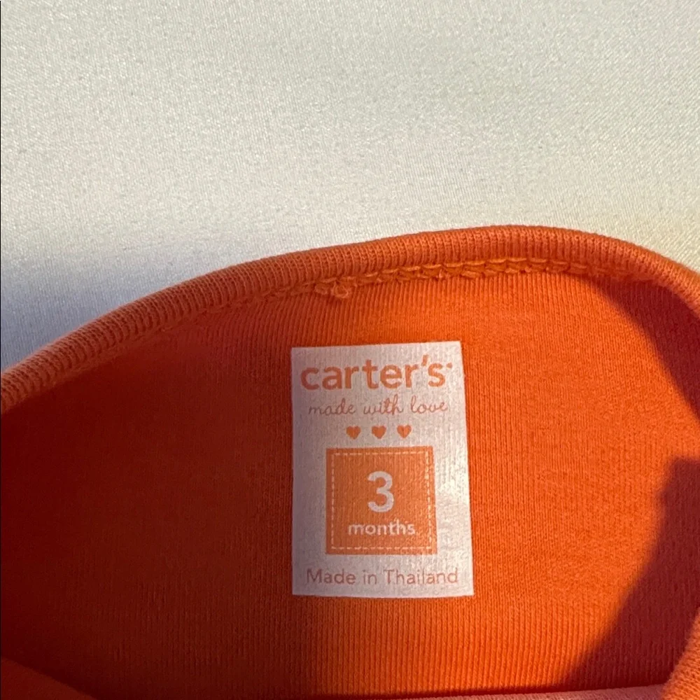 Carter's Orange Ghost Bodysuit